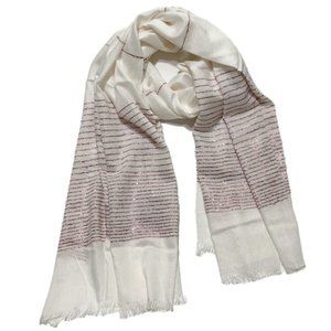 Foil Thread Scarf Soft Solid Wrap Shawl